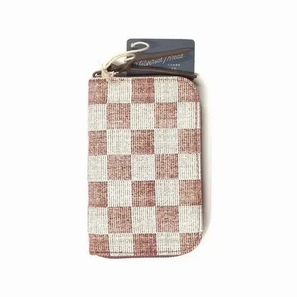 Terracotta Checkered Red & White Wallet - Picture 1 of 2